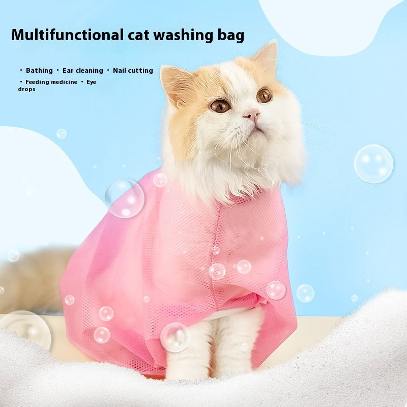 Anti-scratch Cat Grooming Bath Bag - My Pets R Us