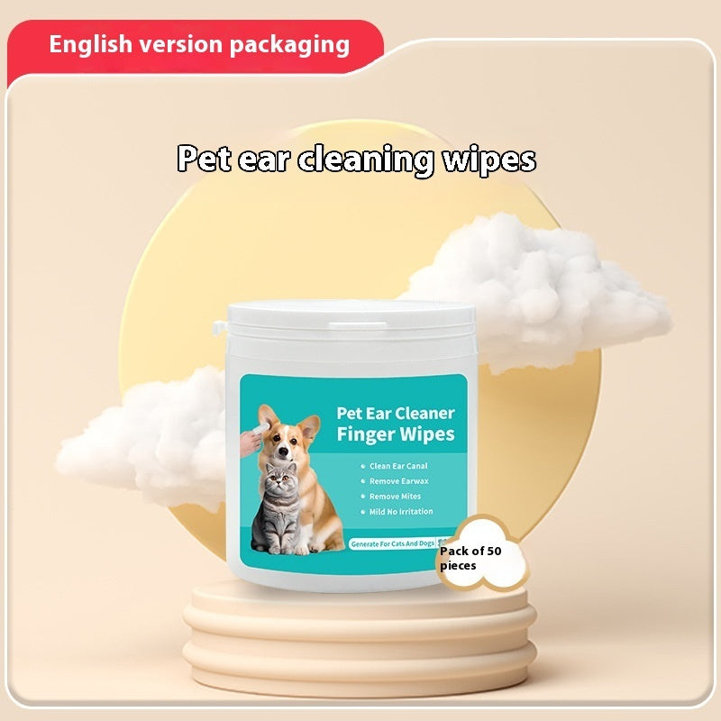 Pet Ear Cleaning Finger Wipes - My Pets R Us