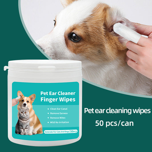 Pet Ear Cleaning Finger Wipes - My Pets R Us