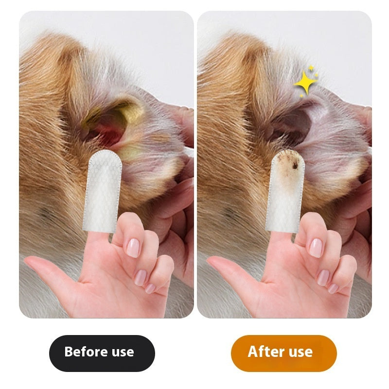 Pet Ear Cleaning Finger Wipes - My Pets R Us