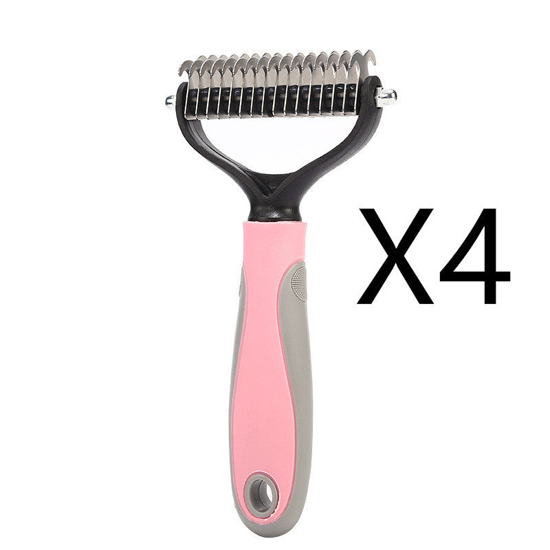 Stainless Double-sided Pet Hair Dematting Tool - My Pets R Us